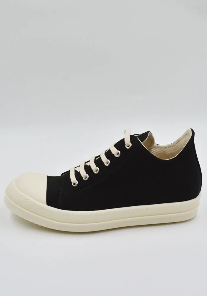 Structured Fit Hydrophobic Upper Coating RICK OWENS DRKSHDW DU01E3802 CVS LOW SNEAKERS BLACK/MILK
