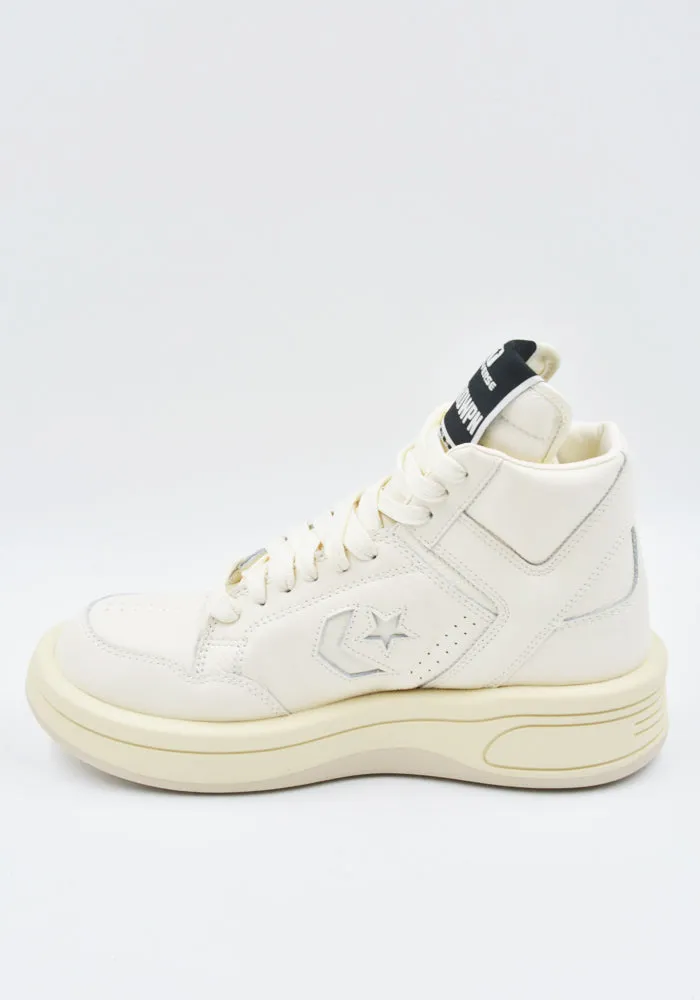 Calm Motion Walking Power RICK OWENS DRKSHDW X CONVERSE DC02DX343 172R0 TURBOWPN MID-TOP SNEAKERS WHITE