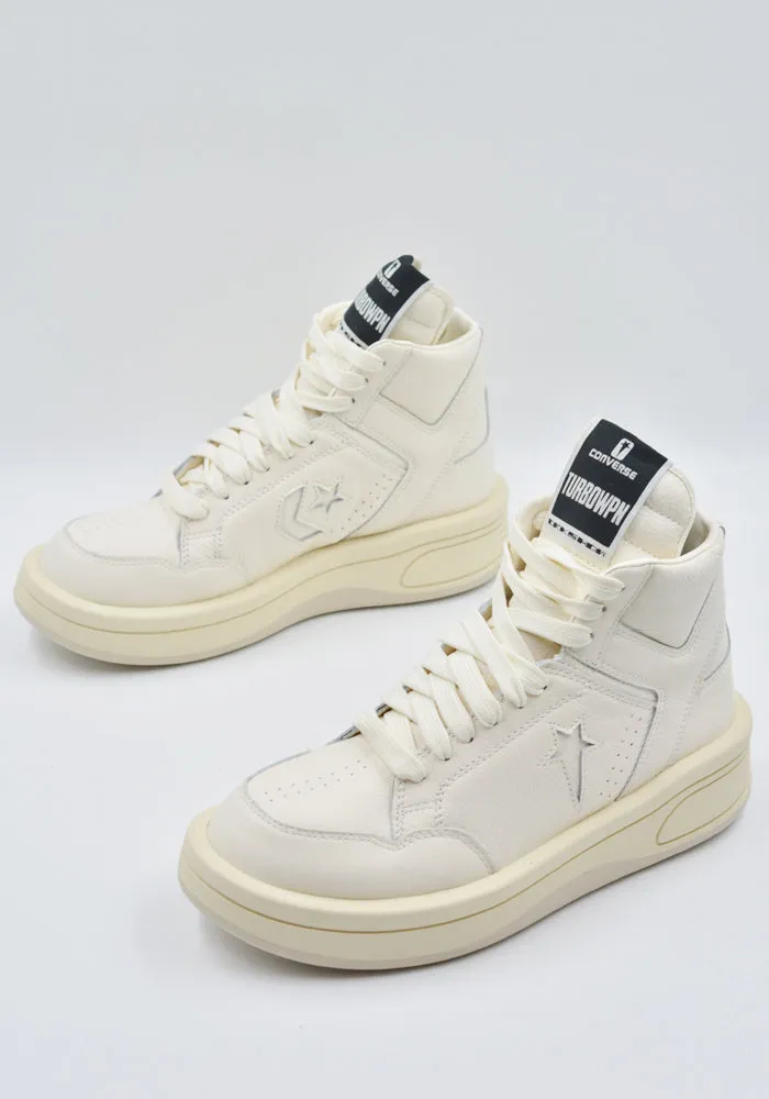 RICK OWENS DRKSHDW X CONVERSE DC02DX343 172R0 TURBOWPN MID-TOP SNEAKERS WHITE Heat dissipation