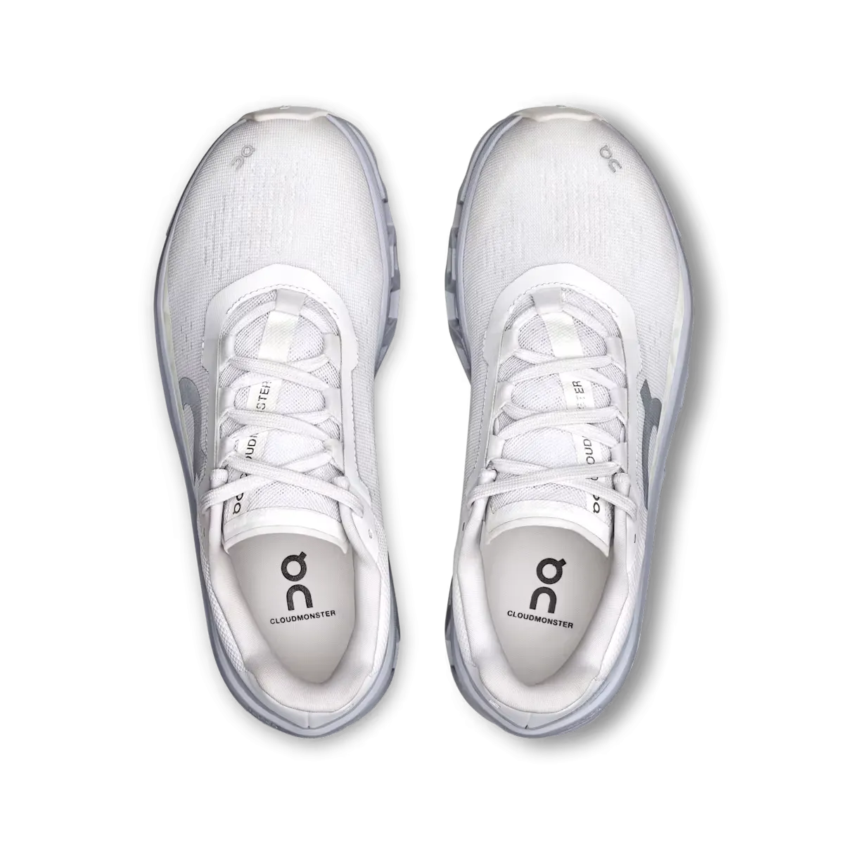 Ventilated Sides Padded Tongue Construction On Running Cloudmonster White Glacier (M)