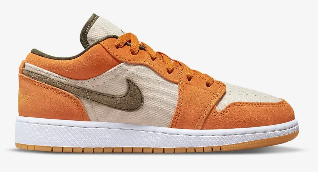 Running Shoes Jordan 1 Low Orange Olive