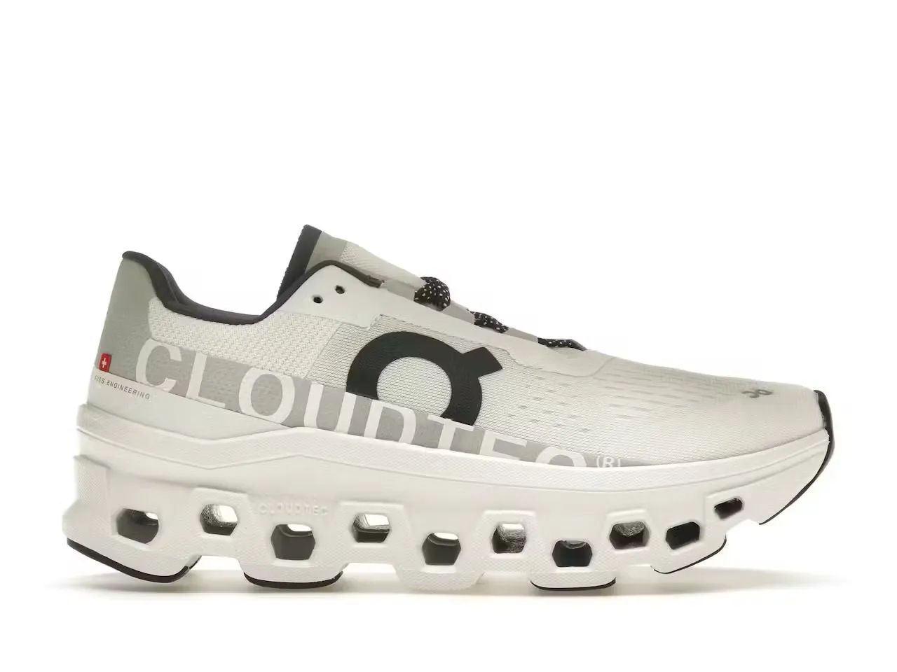 On Running Cloudmonster Undyed White (Women's) Comfortable Fitment Track Walk
