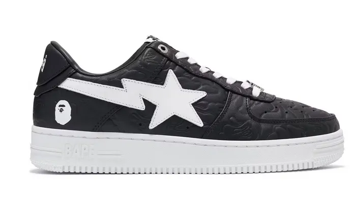 A Bathing Ape Bape Sta Low Line Camo Black Woven Upper Technology