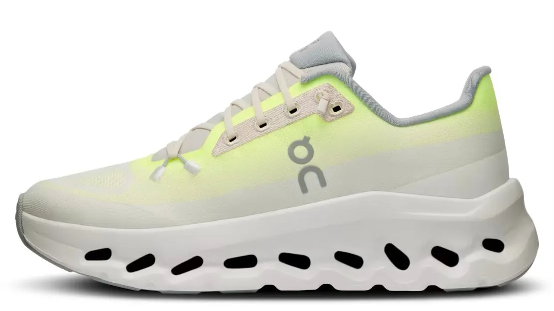 On running Cloudtilt Lime Ivory (Womens) Structural Weave Technology Lockdown fit