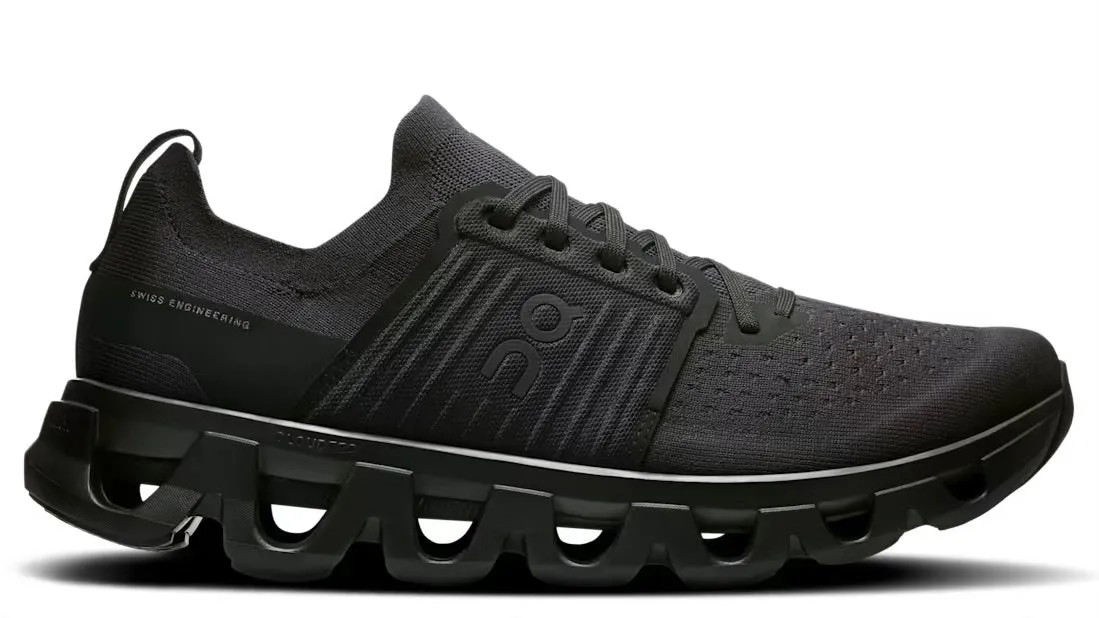 Zero Break In Period Non Slip Lacing System On Running Cloudswift 4 Black Eclipse (M)
