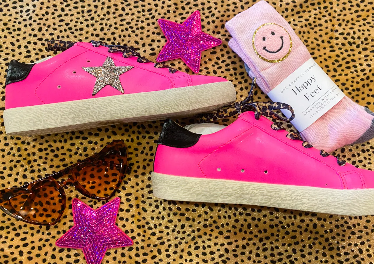 Skylar hot pink sneakers Ground-Force
