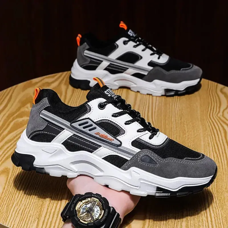 Slim Comfort Men's Breathable Mesh Running Sneakers  Running Shoes Outdoor Anti-skid Sports Running Shoes Men Fashion Sports Shoes 2024