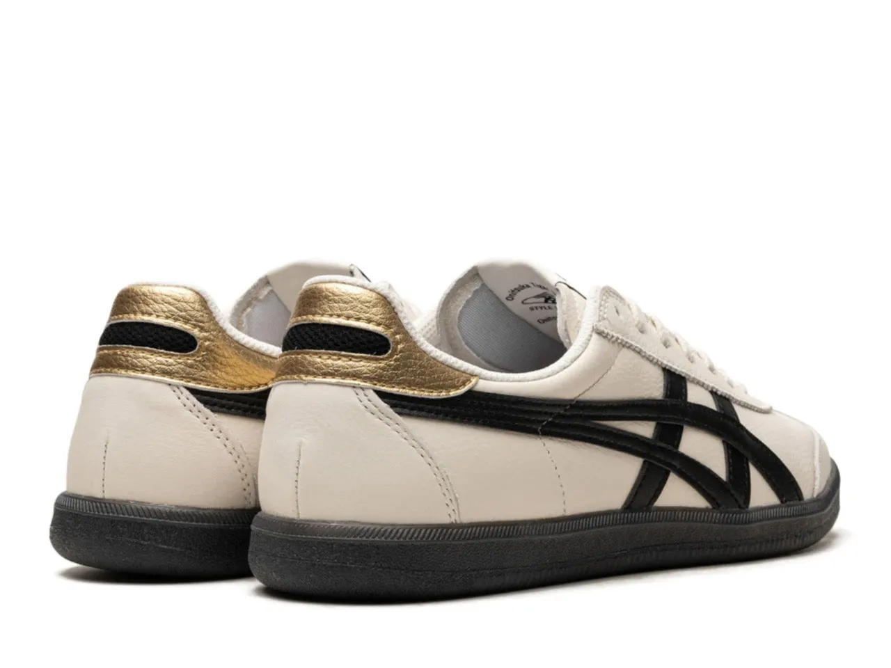 Onitsuka Tiger Tokuten Cream Black Gold Rubber Traction Glam stability
