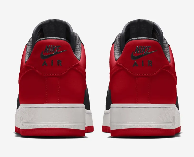 Abrasion Resistant Material Flexible Fabric Nike Air Force 1 Bred (Women)