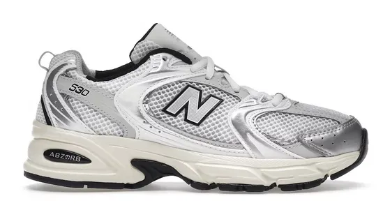 Functional Design Structured Fit New Balance 530 Silver Cream