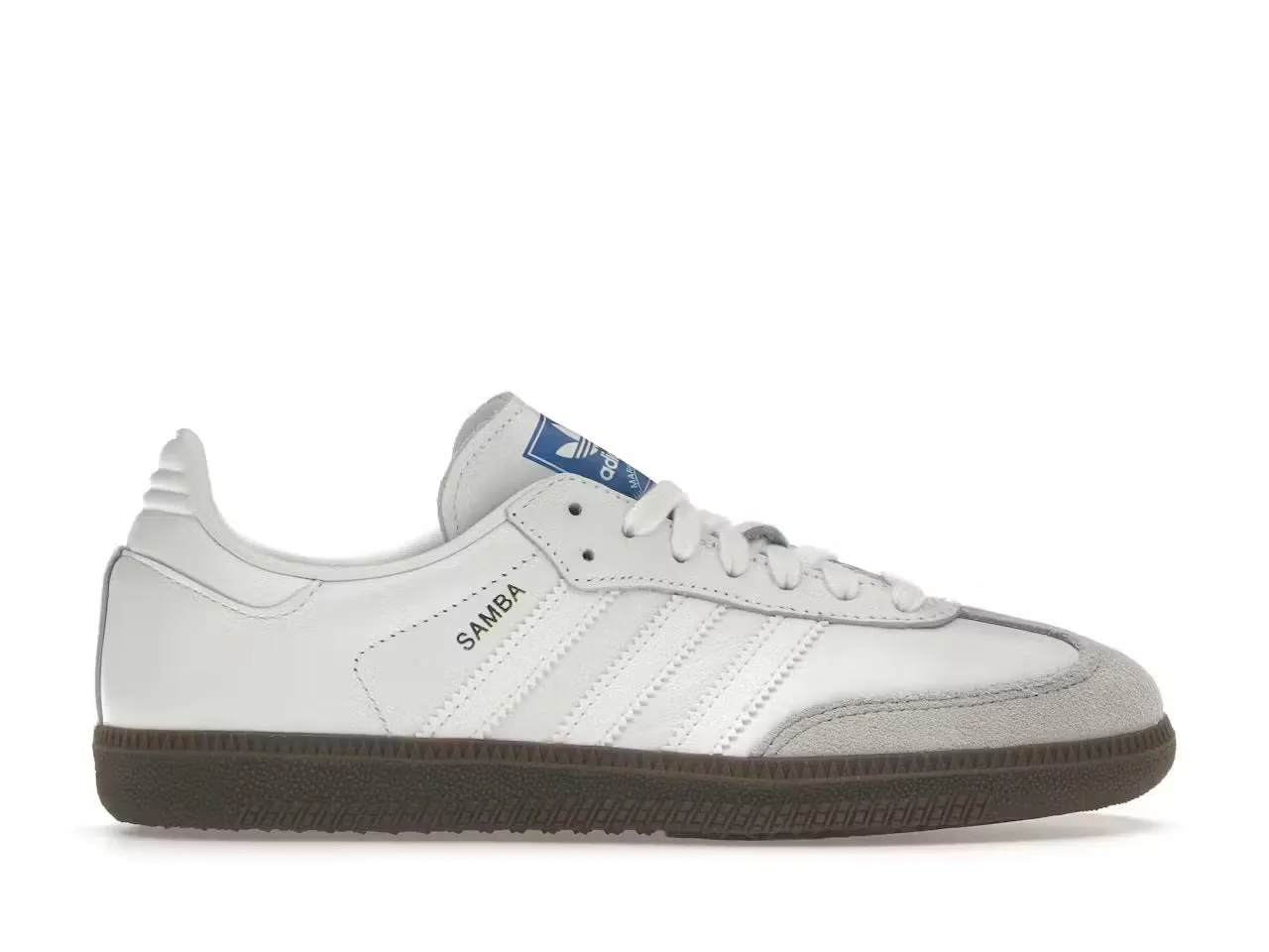 Adidas Samba Cloud White Blue Gum Strong Traction Breathable frame