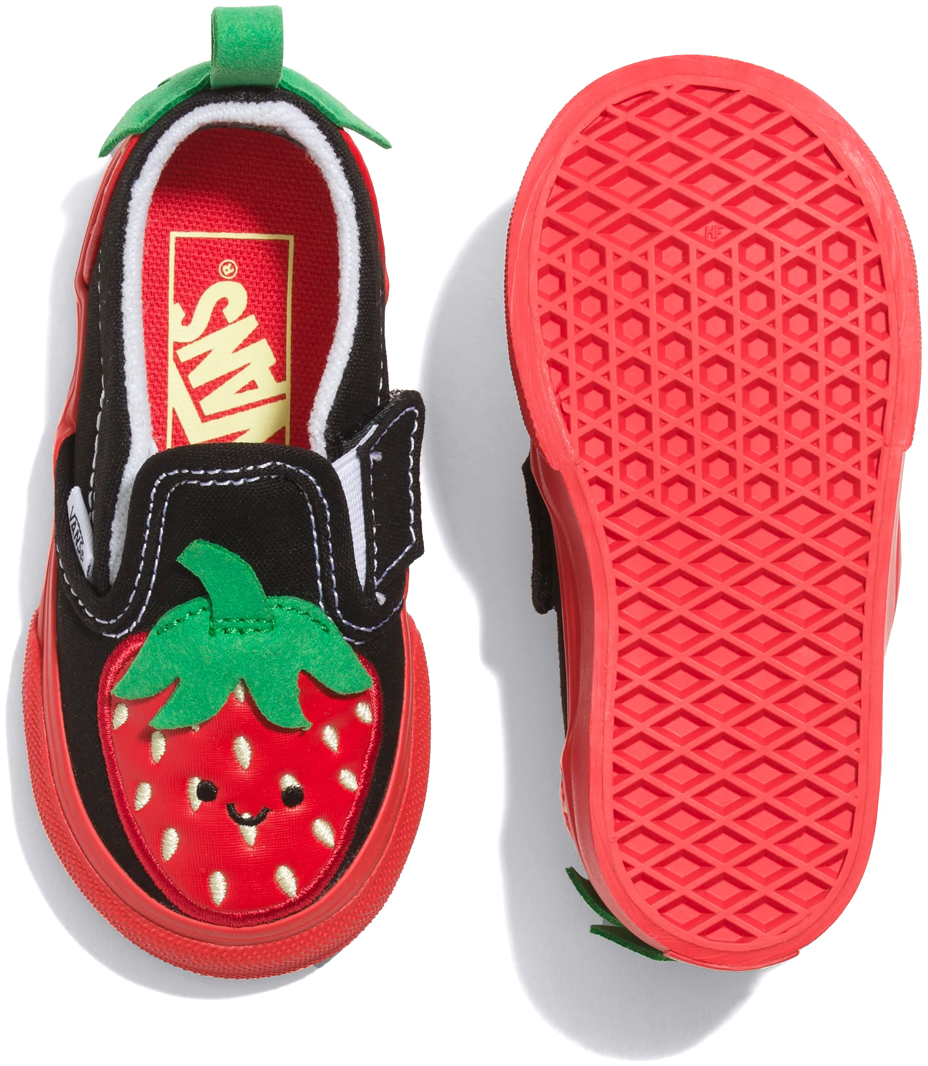 Breathable Slip On Vans Toddler Classic Slip-On Berry Red/Black
