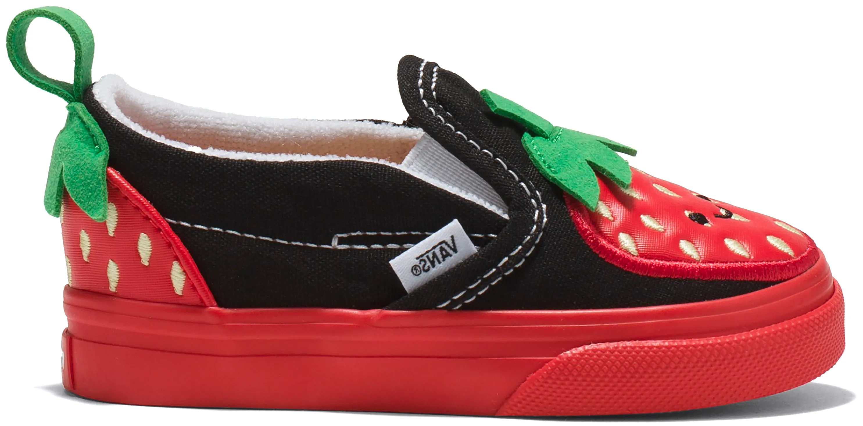 Slip Ready Fit Instant Slip On Vans Toddler Classic Slip-On Berry Red/Black