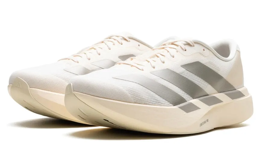 adidas Adizero Evo SLWonder White (Women's) Elastic Lace Closure Ultra-soft wear