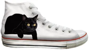 Baggins Original Hi Top Black Shorthair Cat Outdoor Leisure