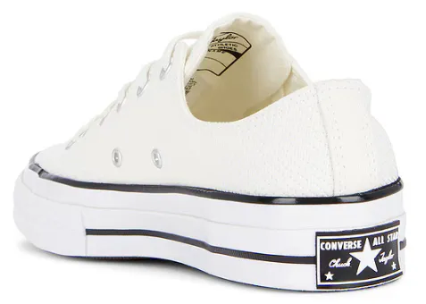 Converse Chuck Taylor All Star 1970s Low Top Multi-Stitch Cotton Egret/ White/ Vintage White Dusk Run Indoor Wear