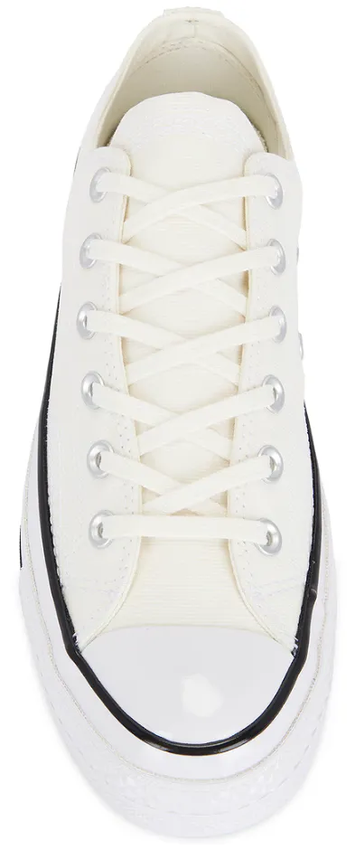 Modern Pace Friend Out Converse Chuck Taylor All Star 1970s Low Top Multi-Stitch Cotton Egret/ White/ Vintage White