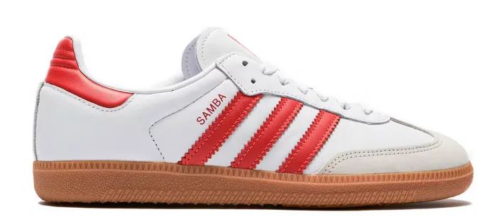 adidas Samba OG White Solar Red Gum (Women's) Neutral Ride Ventilation system