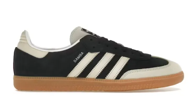 Abrasion Resistant Toe Caps adidas Samba OG Black Wonder White (UNISEX)