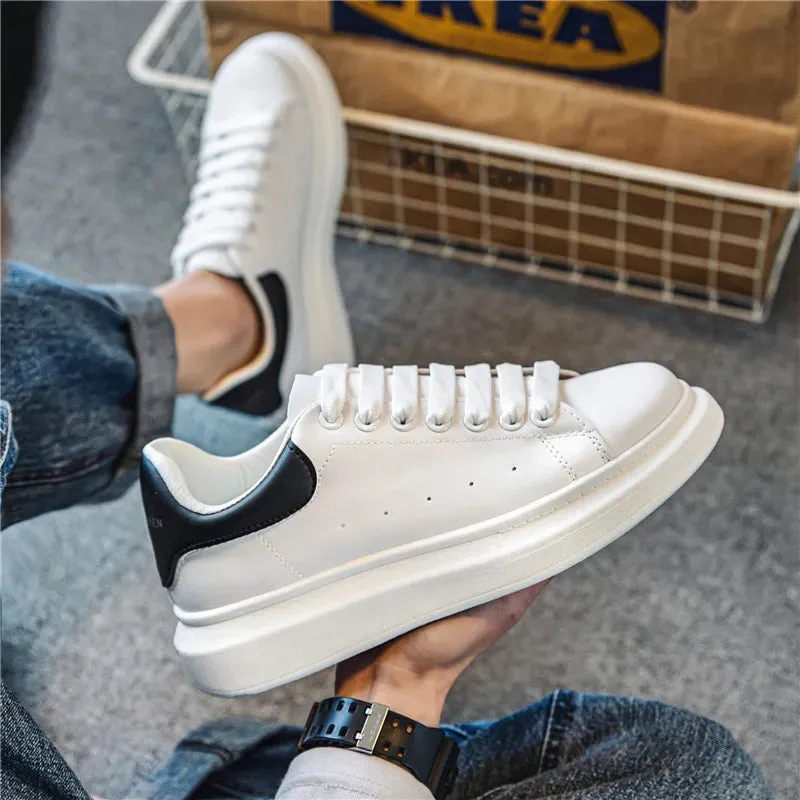 Spring New McQueen White Sneakers for Men and Women Couples Shoes2025Summer Breathable Season Comfortable Sneaker Cooling Effect