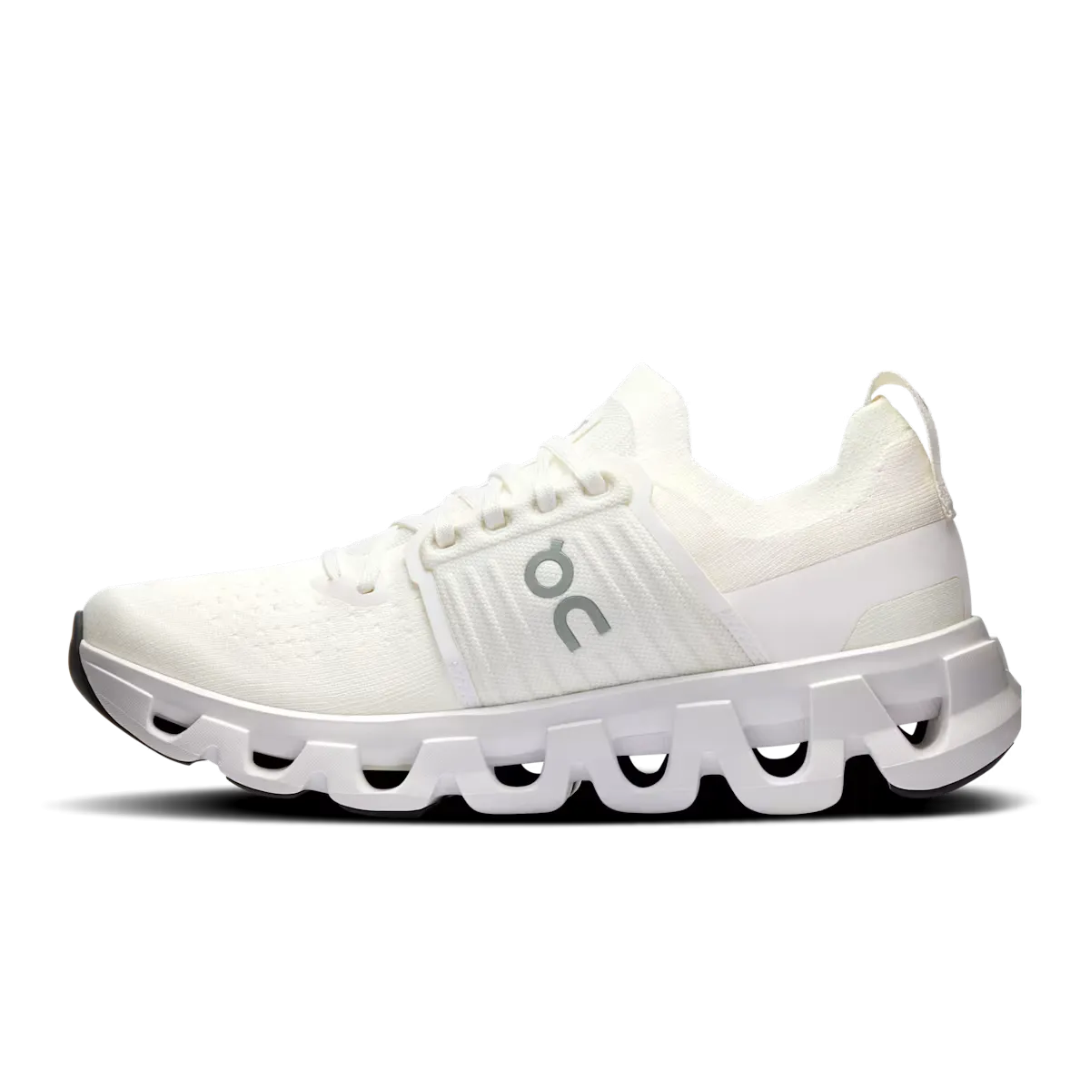 Non Slip Sole Vibration Dampening Tech On Running Cloudswift 4 All White (Women's)