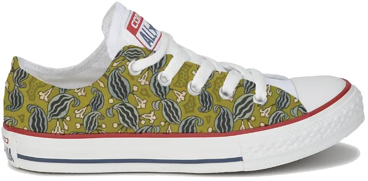 Neutral Base All Day Fit Baggins Original Low Tops Art Nouveau Green