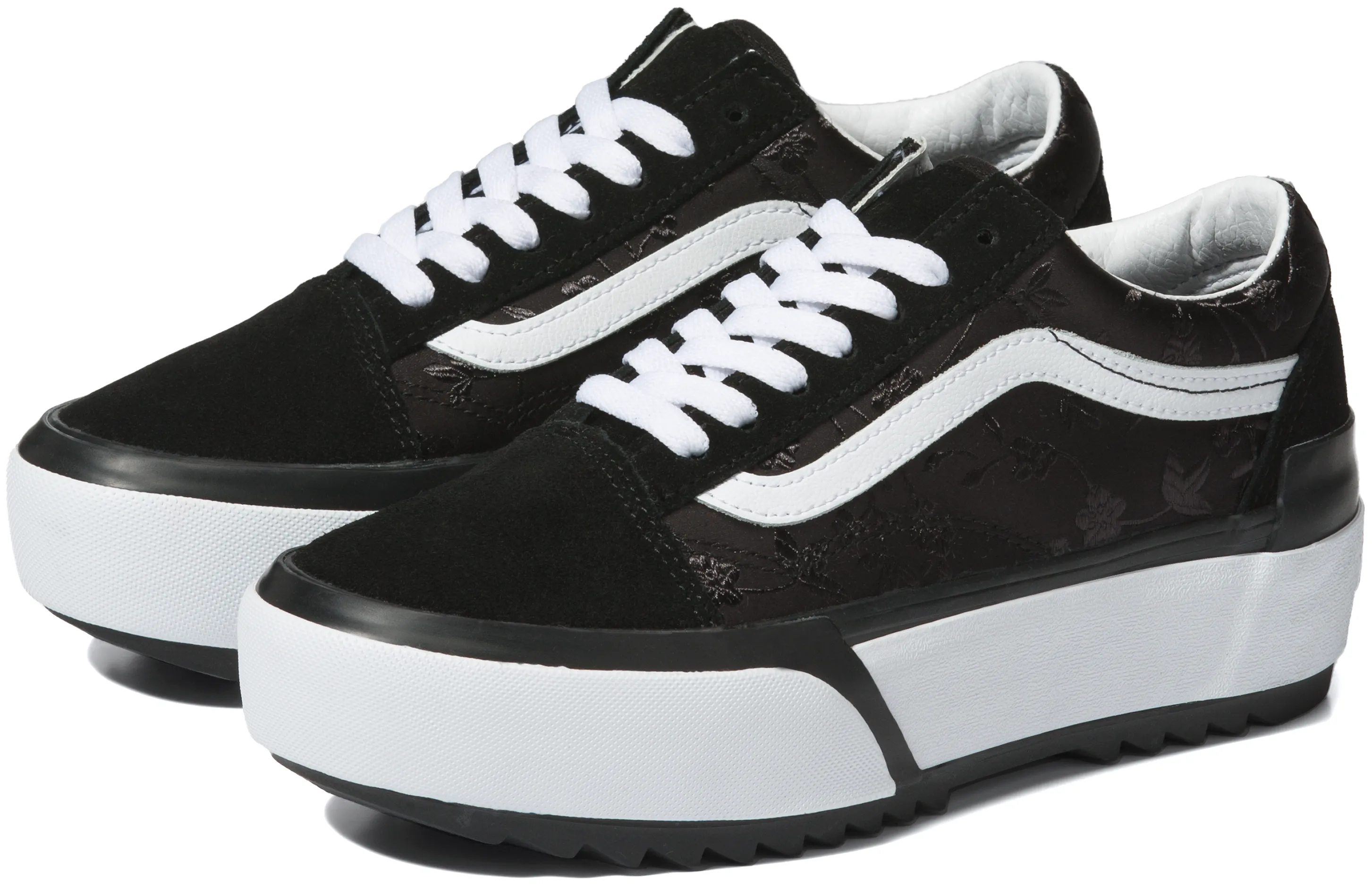 soft fit Flex Movement Vans Old Skool Stacked Satin/Floral Black