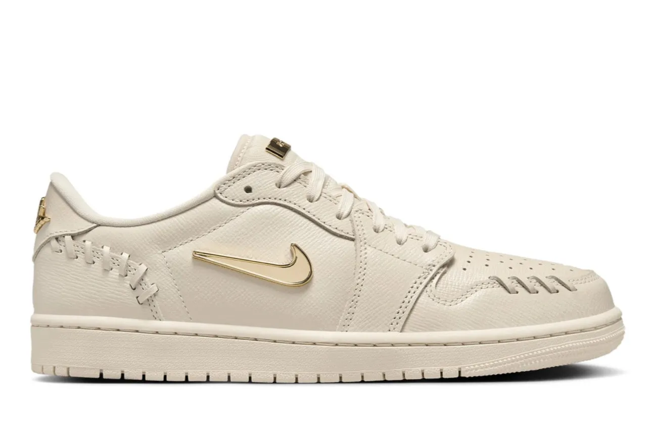 High Comfort Easy Motion Air Jordan 1 Low "Method of Make" Metallic Gold (W)