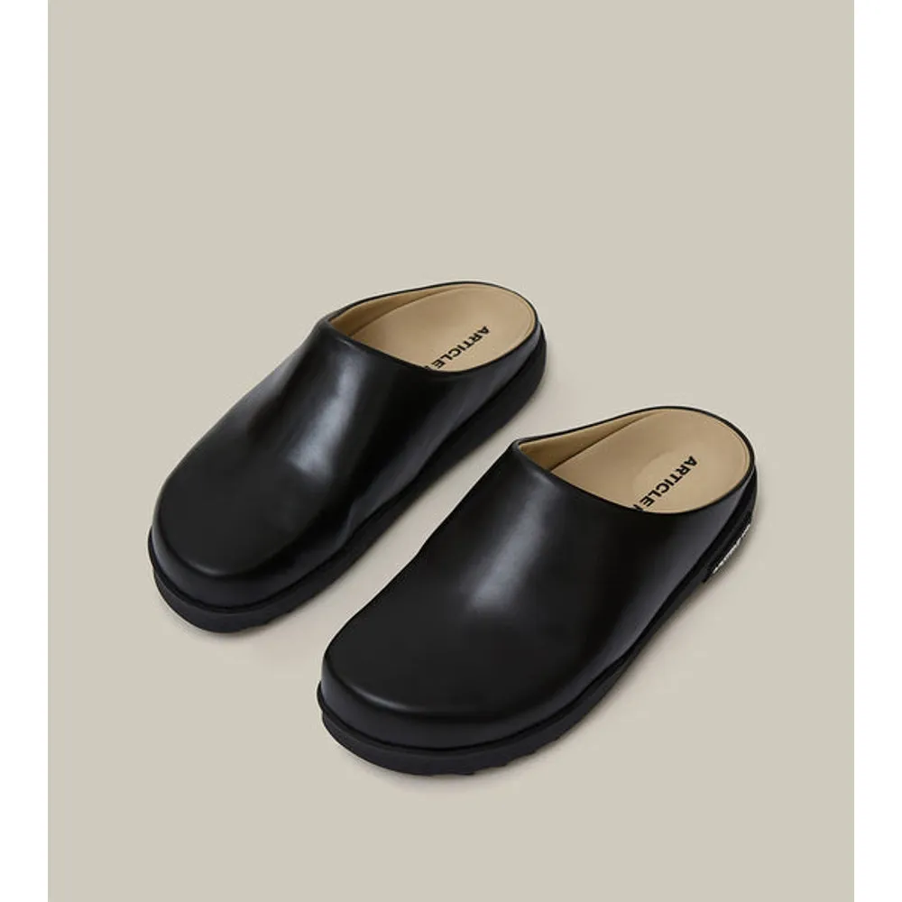 Pump Style Winter Cozy ARTICLE NO. VAGABOND CALF LEATHER BLACK MULE-BLACK BLACK