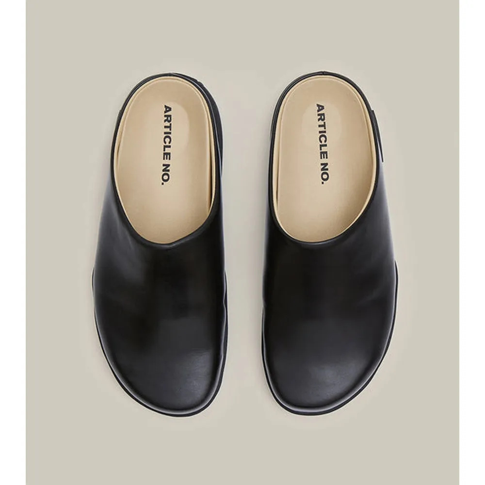 ARTICLE NO. VAGABOND CALF LEATHER BLACK MULE-BLACK BLACK Flexible   outsole
