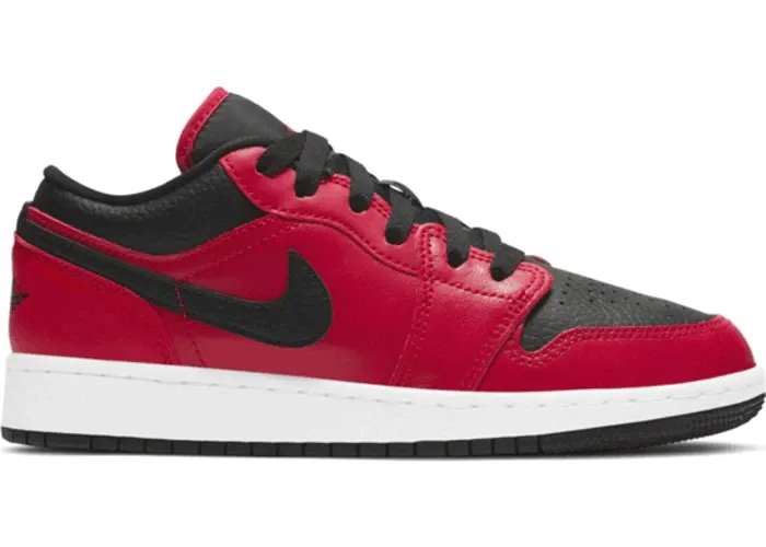 Jordan 1 Low Gym Red Black Pebbled (GS) Urban cushioning AntiFatigue