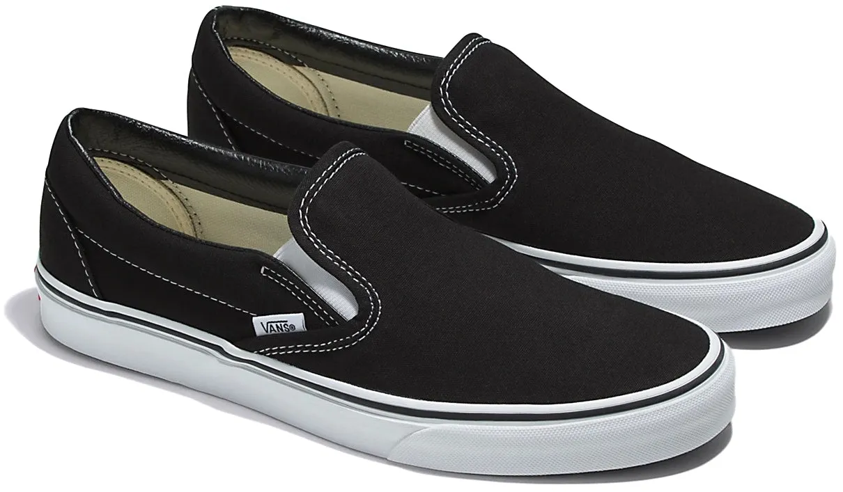 Vans Classic Slip-On Wide Black City Style Day Long Comfort
