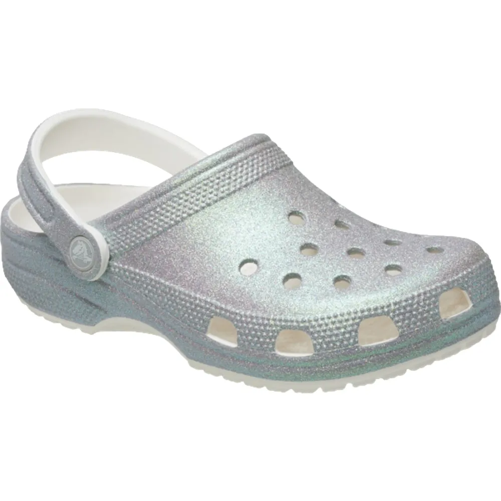 Sunrise Hike MeshMaterial CROCS UNISEX CLASSIC IRIDESCENT GLITTER CG-WHITE