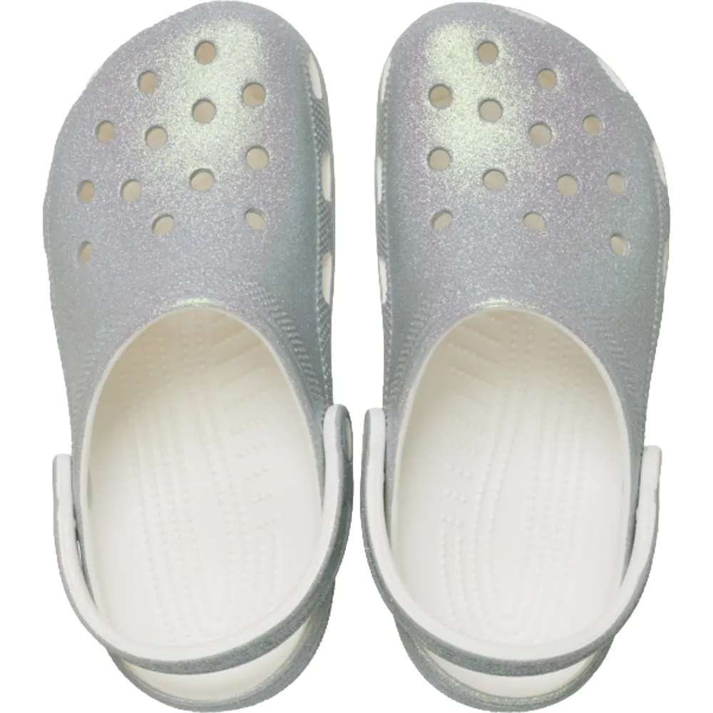 Star Path CROCS UNISEX CLASSIC IRIDESCENT GLITTER CG-WHITE