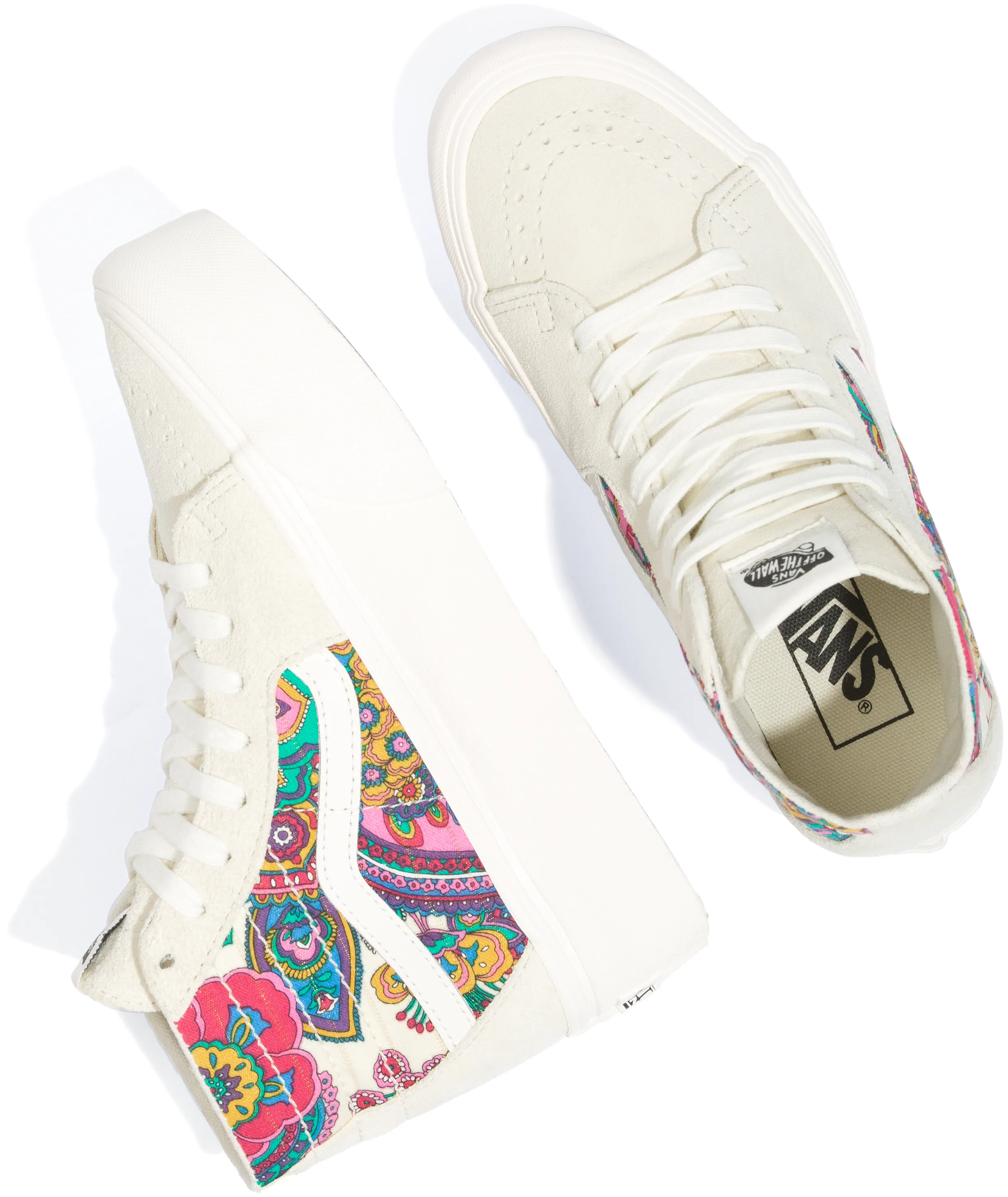 Firm ride Airy Lining Vans Sk8-Hi Tapered Stackform Paisley Bloom Turtledove