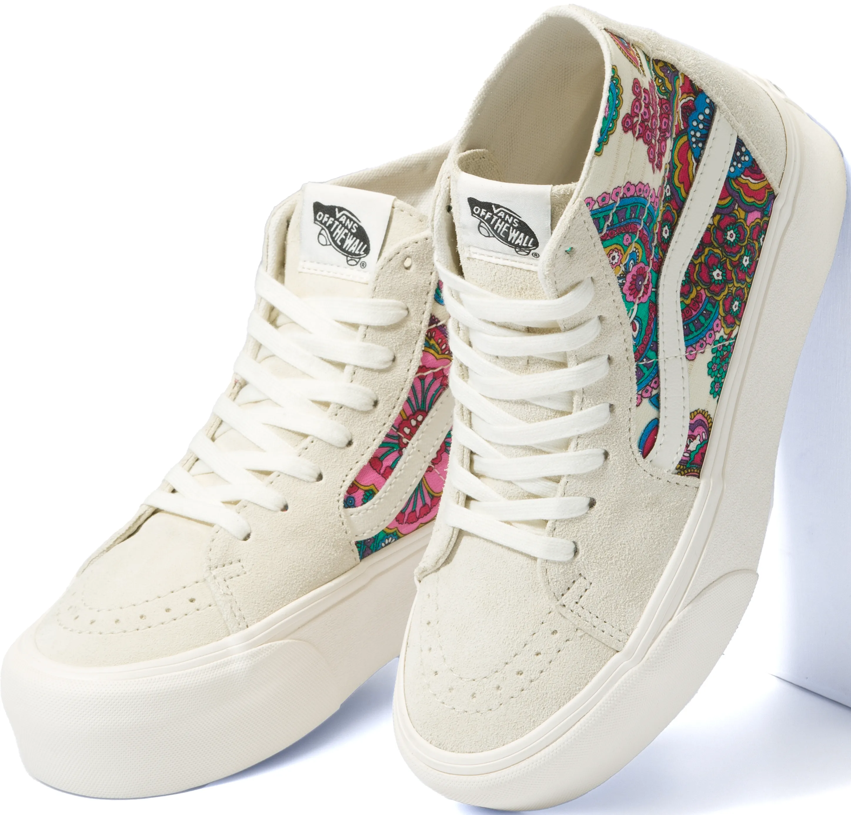 Vans Sk8-Hi Tapered Stackform Paisley Bloom Turtledove Luxury Wear Toe Coverage