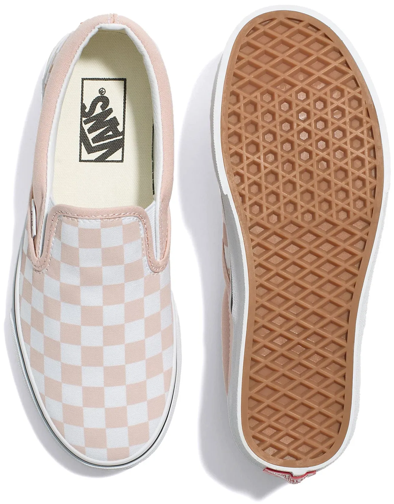 Vans Classic Slip-On Checkerboard Rose Smoke Fashionable Slip On