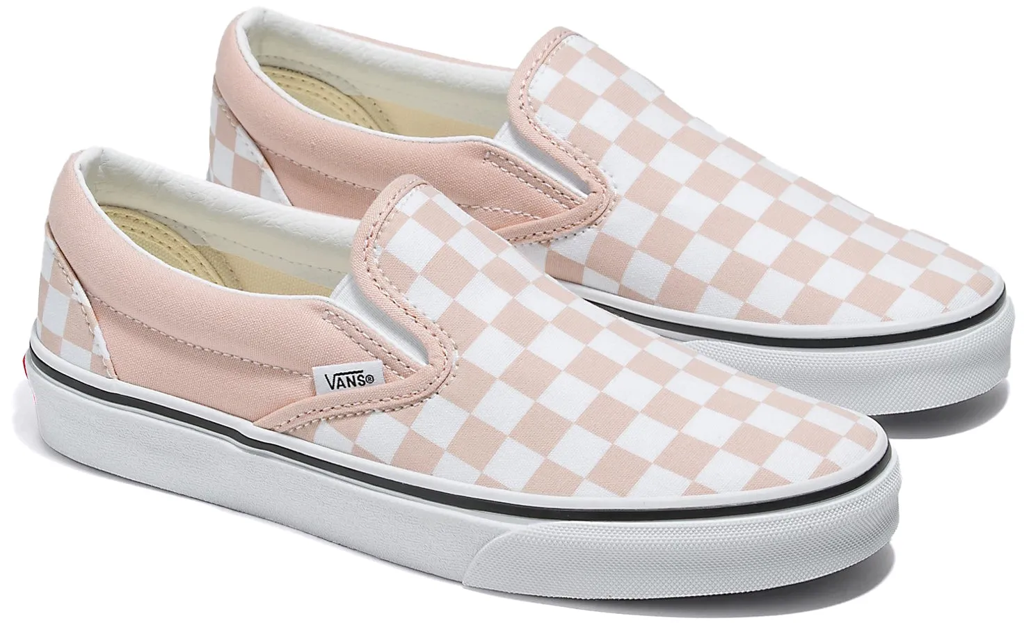 Modern Slip On Slip Ease Vans Classic Slip-On Checkerboard Rose Smoke