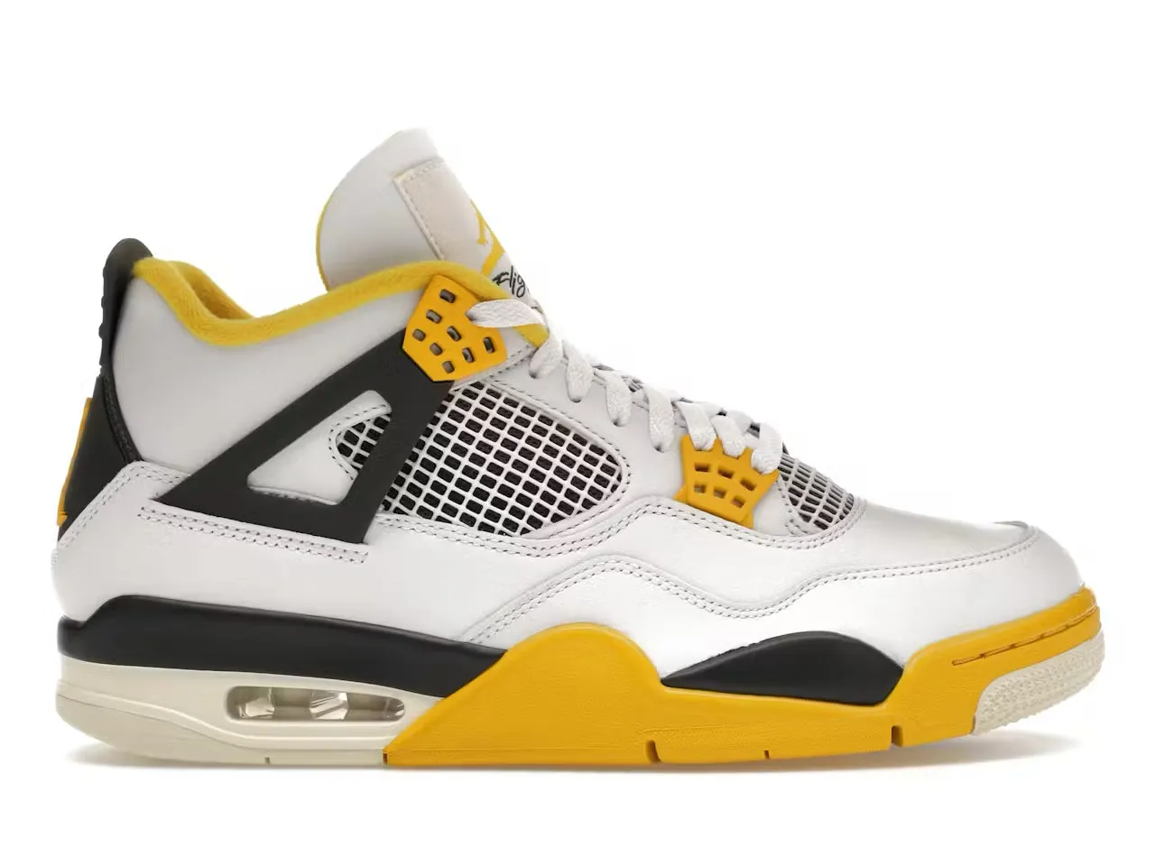 Breathable Fit Jordan 4 Retro Vivid Sulfur (Women's)