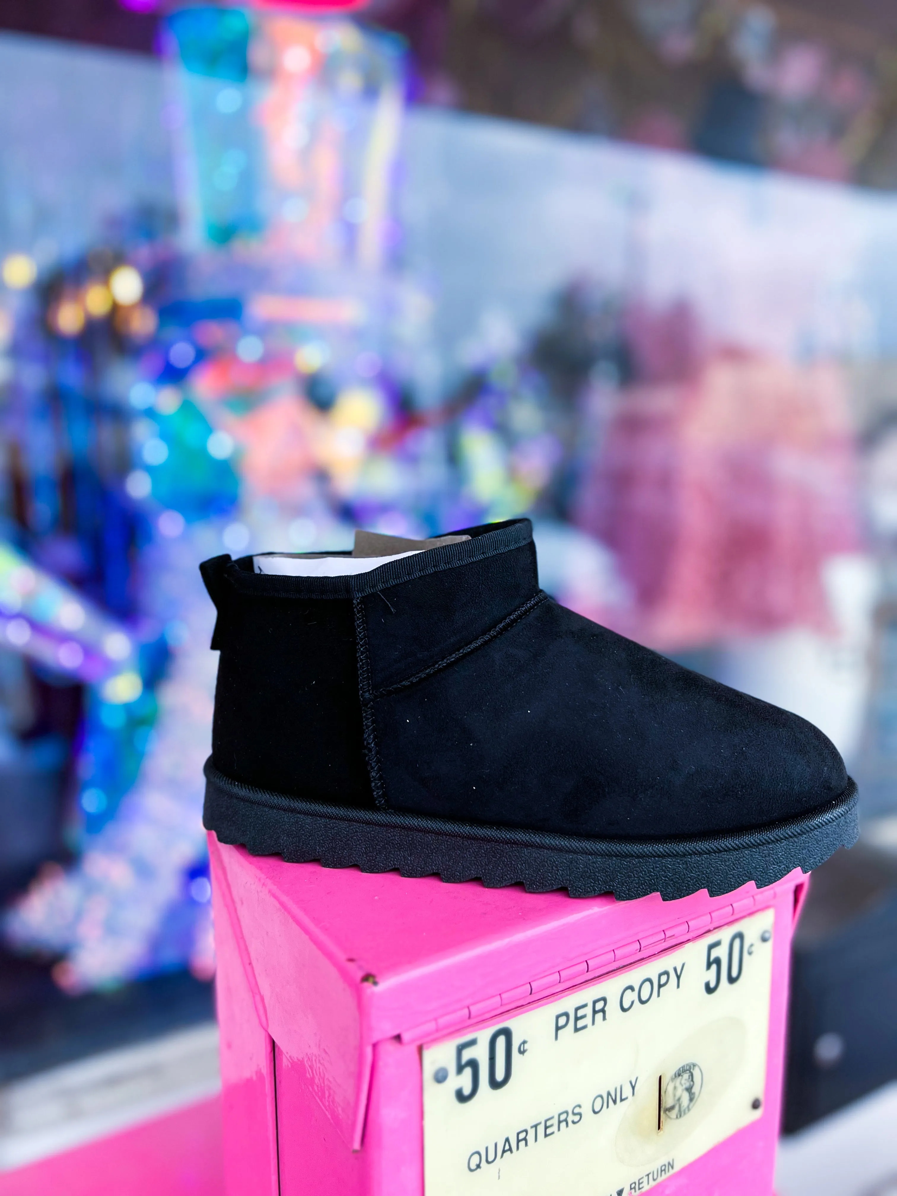 Suede fur booties Cycle-Fit