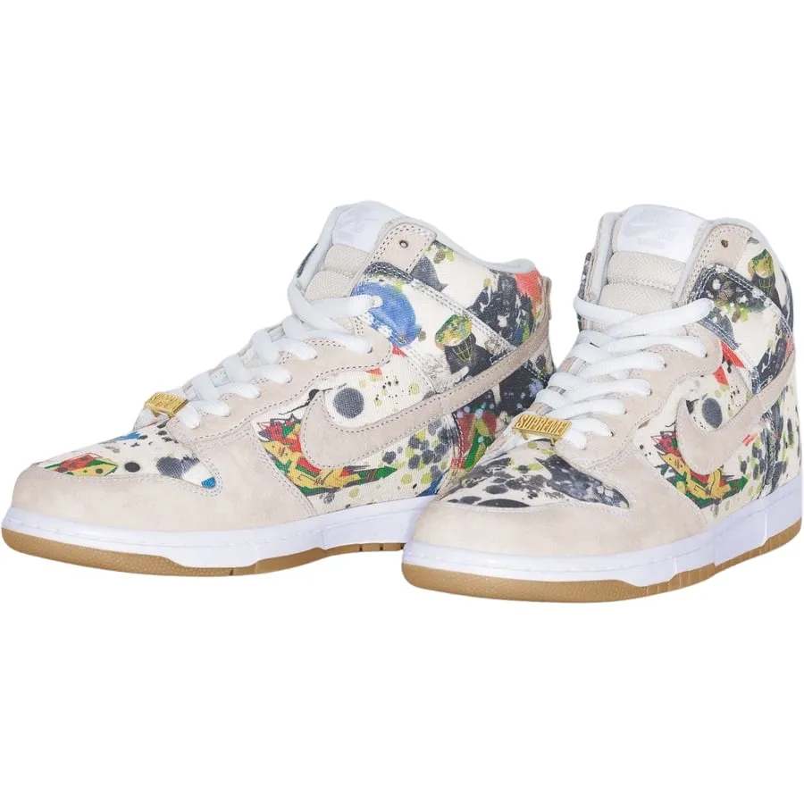 work commute SUPREME NIKE SB RAMMELLZEE DUNK HIGH-WHITE