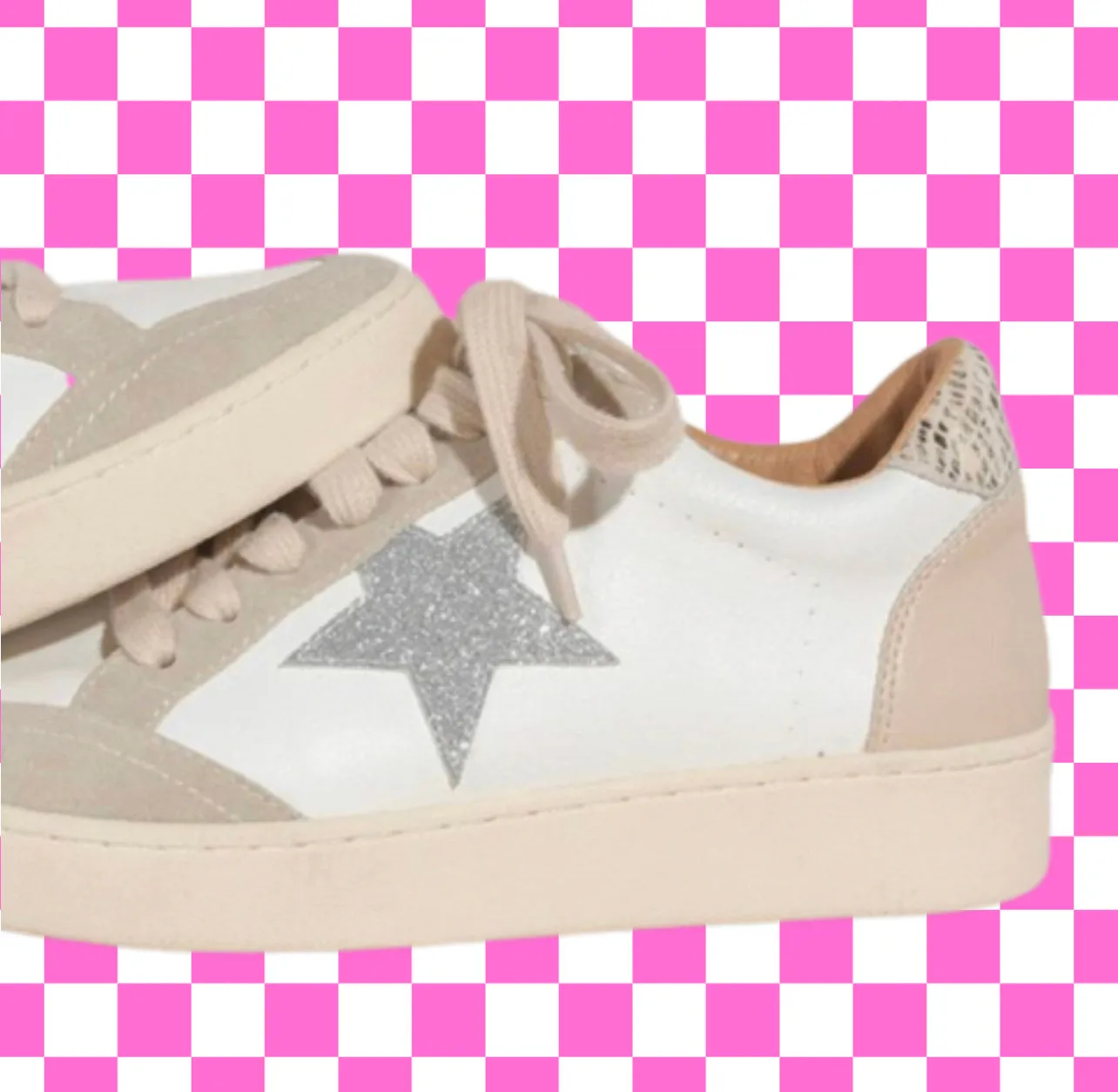 Taupe Neutral Star Sneaker Rapid-Lace
