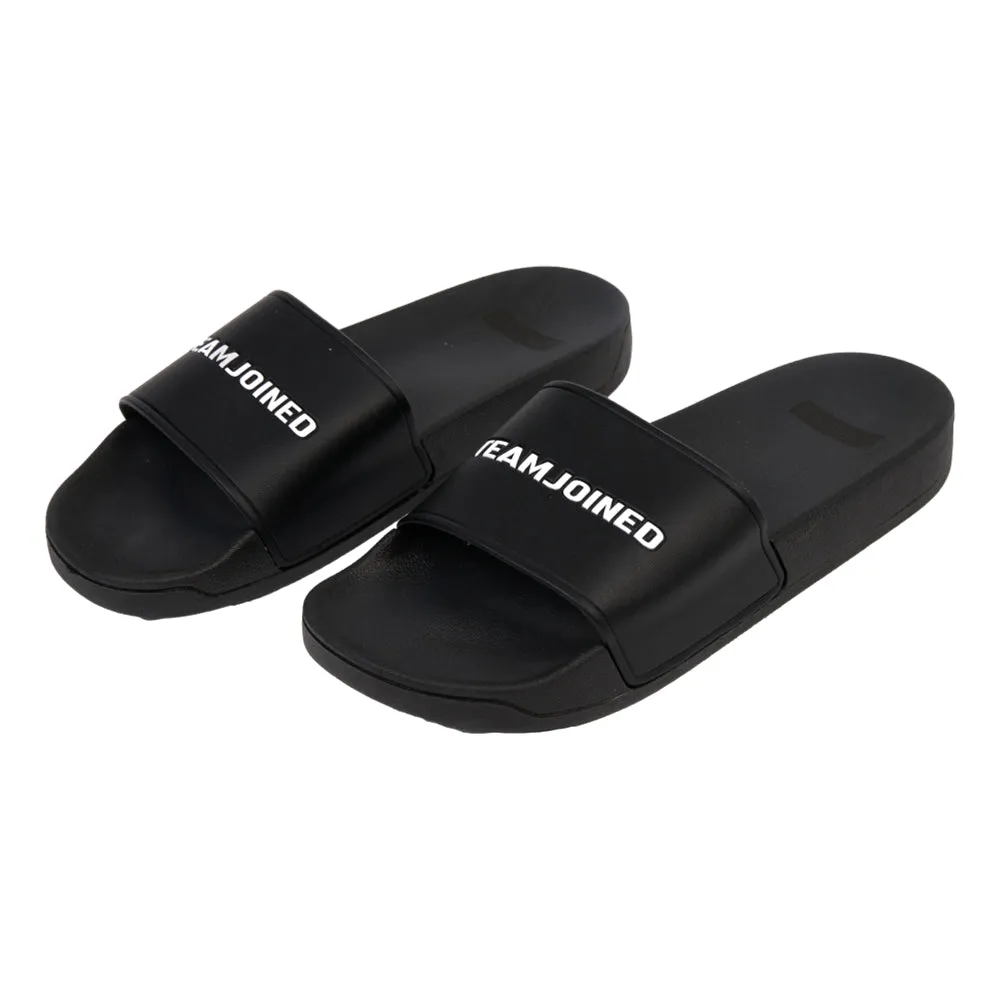 Planet Hike TEAMJOINED JOINED LOGO SLIPPERS-BLACK