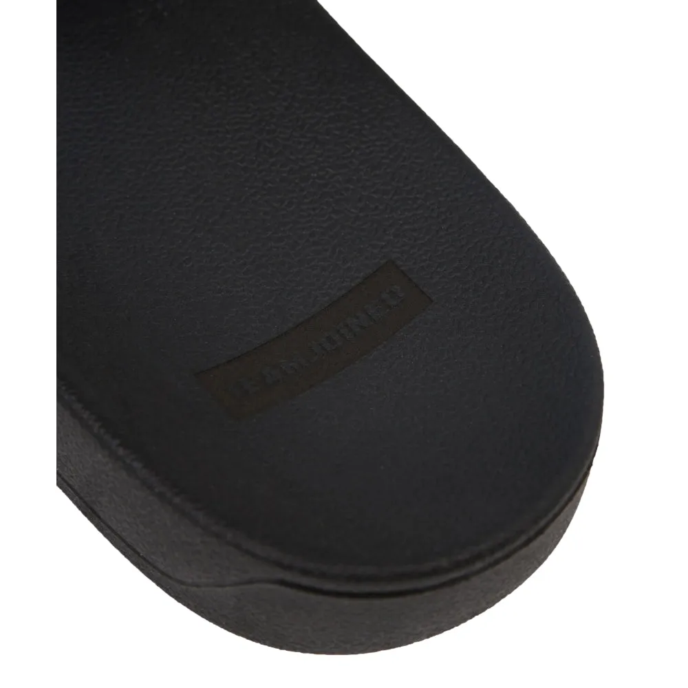 TEAMJOINED JOINED LOGO SLIPPERS-BLACK Food Tour Agile Comfort
