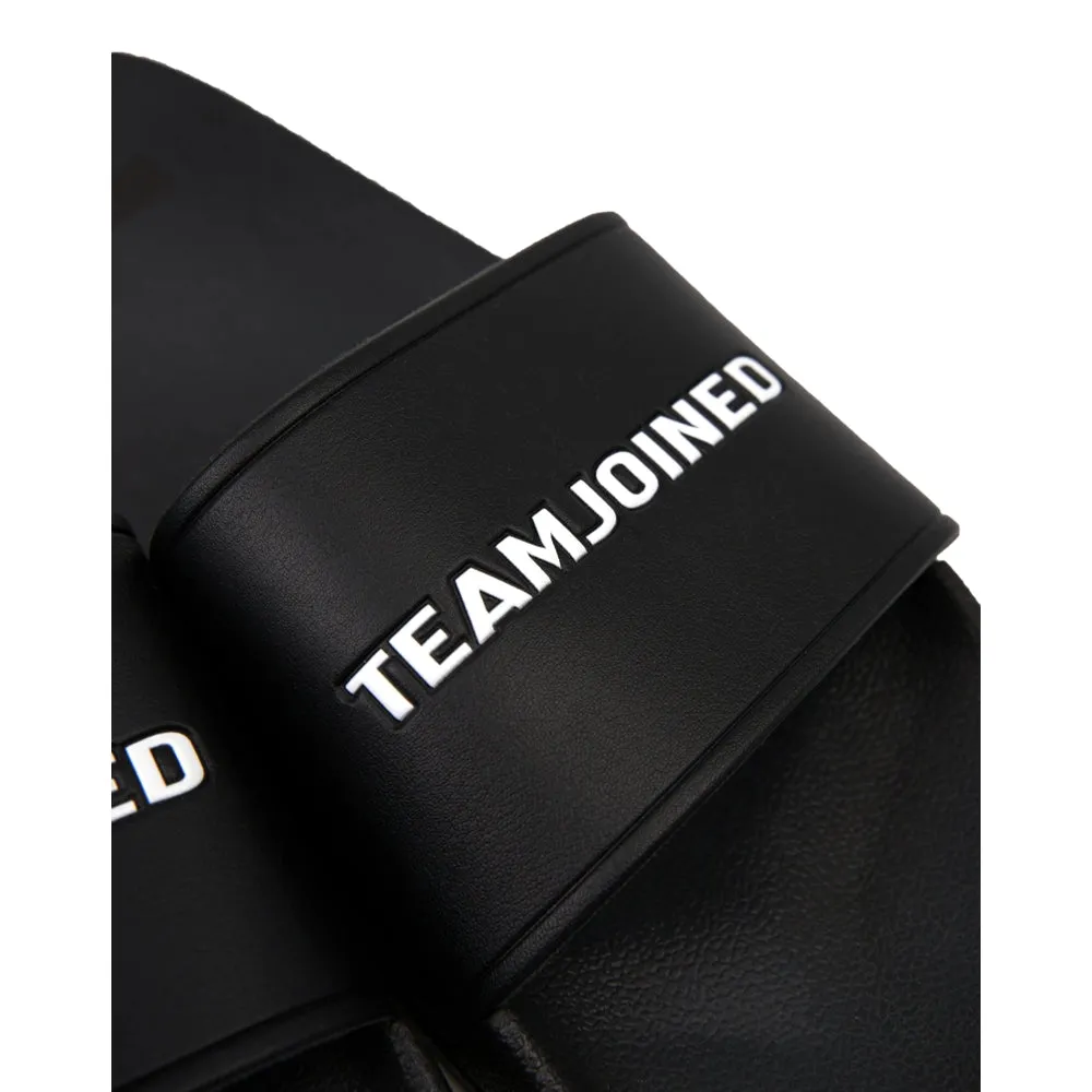 TEAMJOINED JOINED LOGO SLIPPERS-BLACK Outdoor Friendly