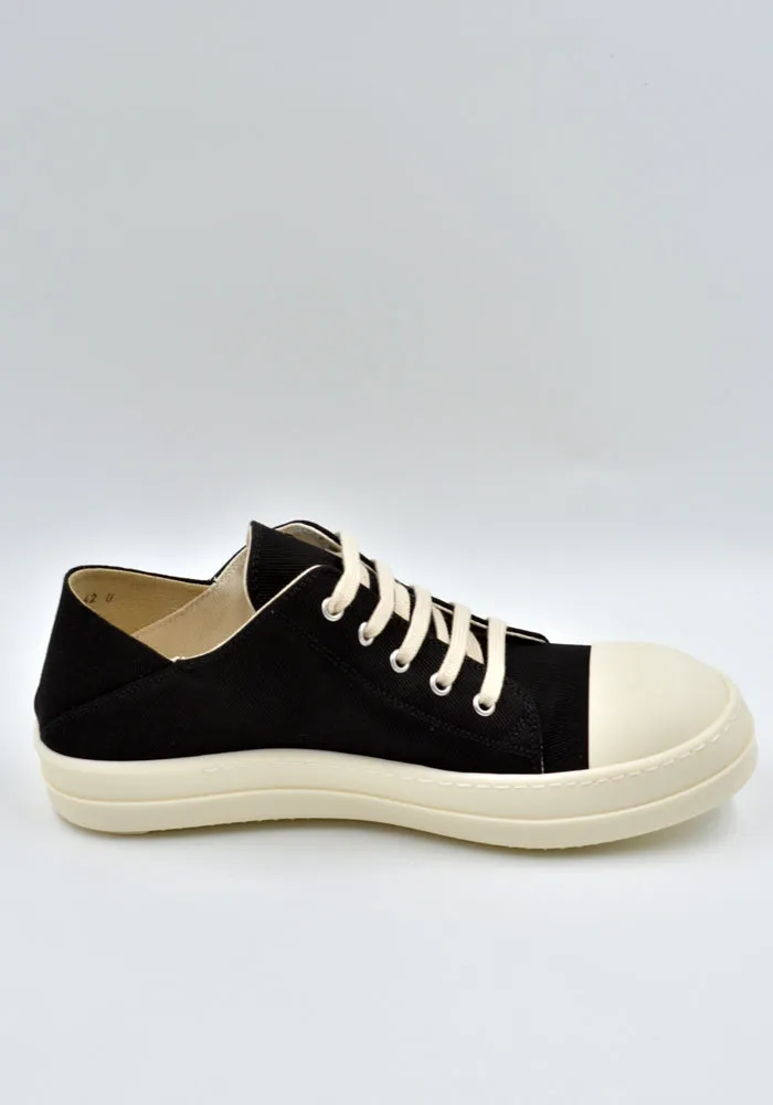 RICK OWENS DRKSHDW DU02D2826 DO SLIP ON DENIM SHOES BLACK/MILK Fit Boost