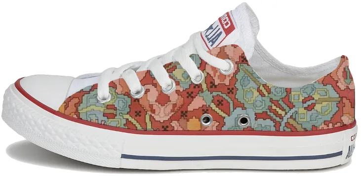 The Baggins Original Low Tops Art Nouveau Cyclamen Travel Vibe Urban Travel