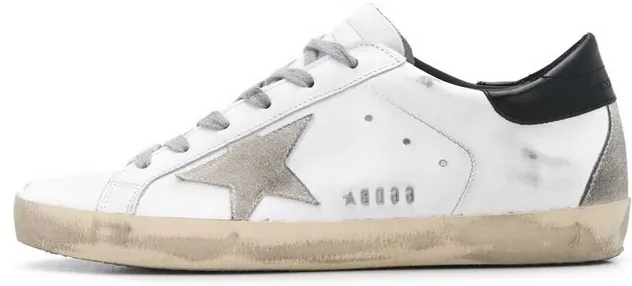 Golden Goose Super-Star White Black Wide