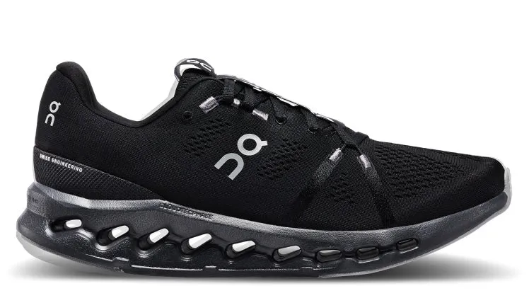 On Running Cloudsurfer All Black Breathable fabric Resilient Grip