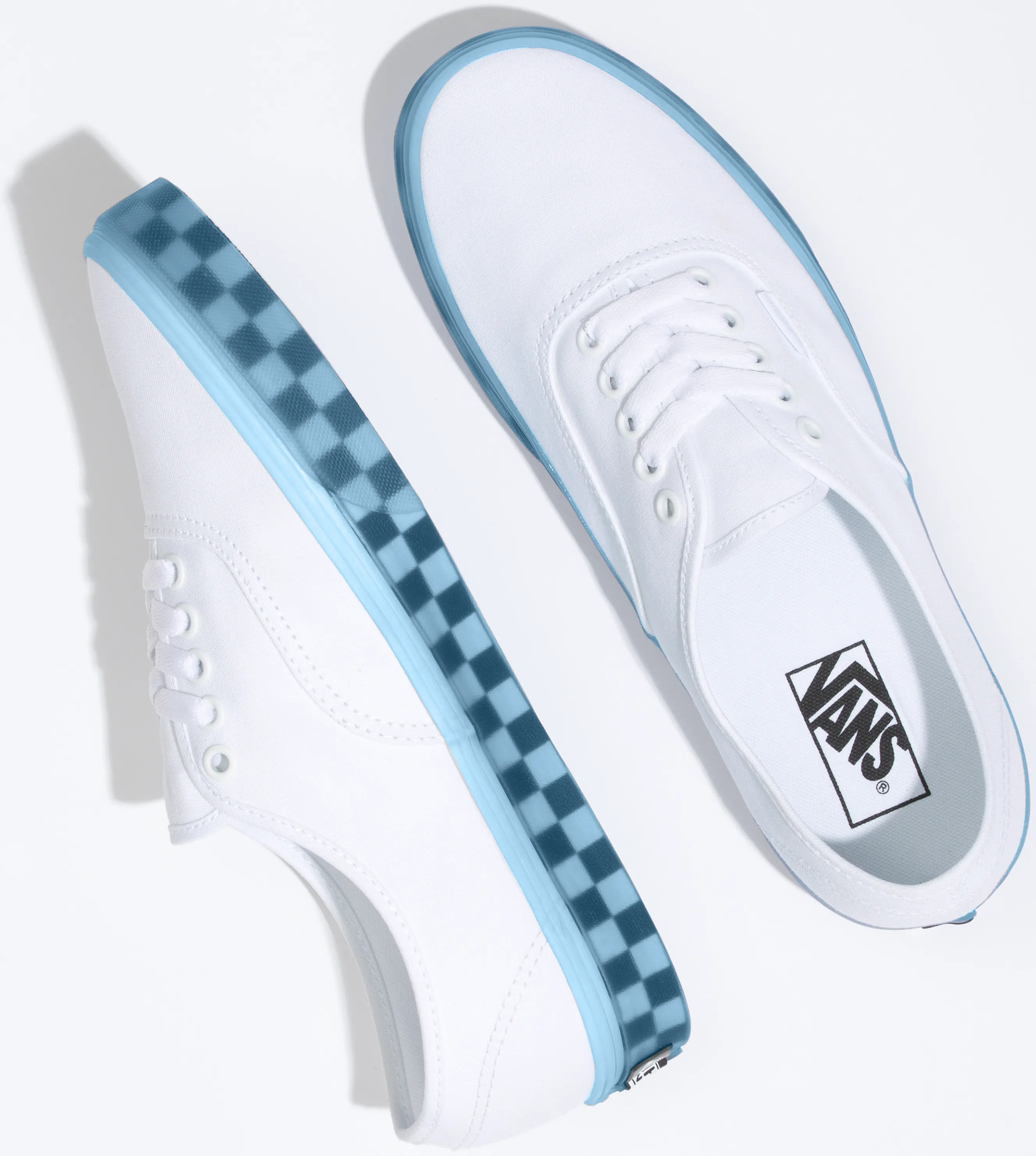 Skater Chic Vans Authentic Translucent True White/Delicate Blue